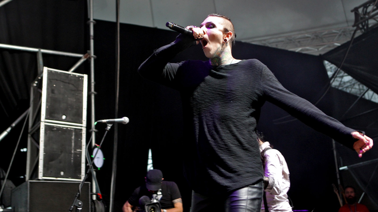 Motionless In White während eines Auftrittes im Rahmen des "XXIV. With Full Force Festival 2017" vom 22.06. - 24.06.2017 in Ferropolis, Gräfenhainichen.