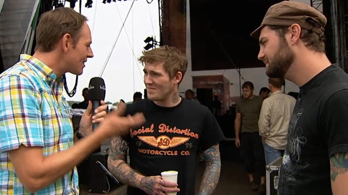 The Gaslight Anthem auf dem Area4 Festival 2010 im Interview mit Rockpalast