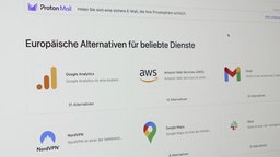 Ein Computerbildschirm mit einer Website mit europäischen Alternativen für beliebte Dienste.