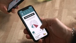 App Klima-Taler auf dem Handy.