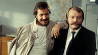 Die Kommissare Schimanski (Götz George) und Thanner (Eberhard Feik)