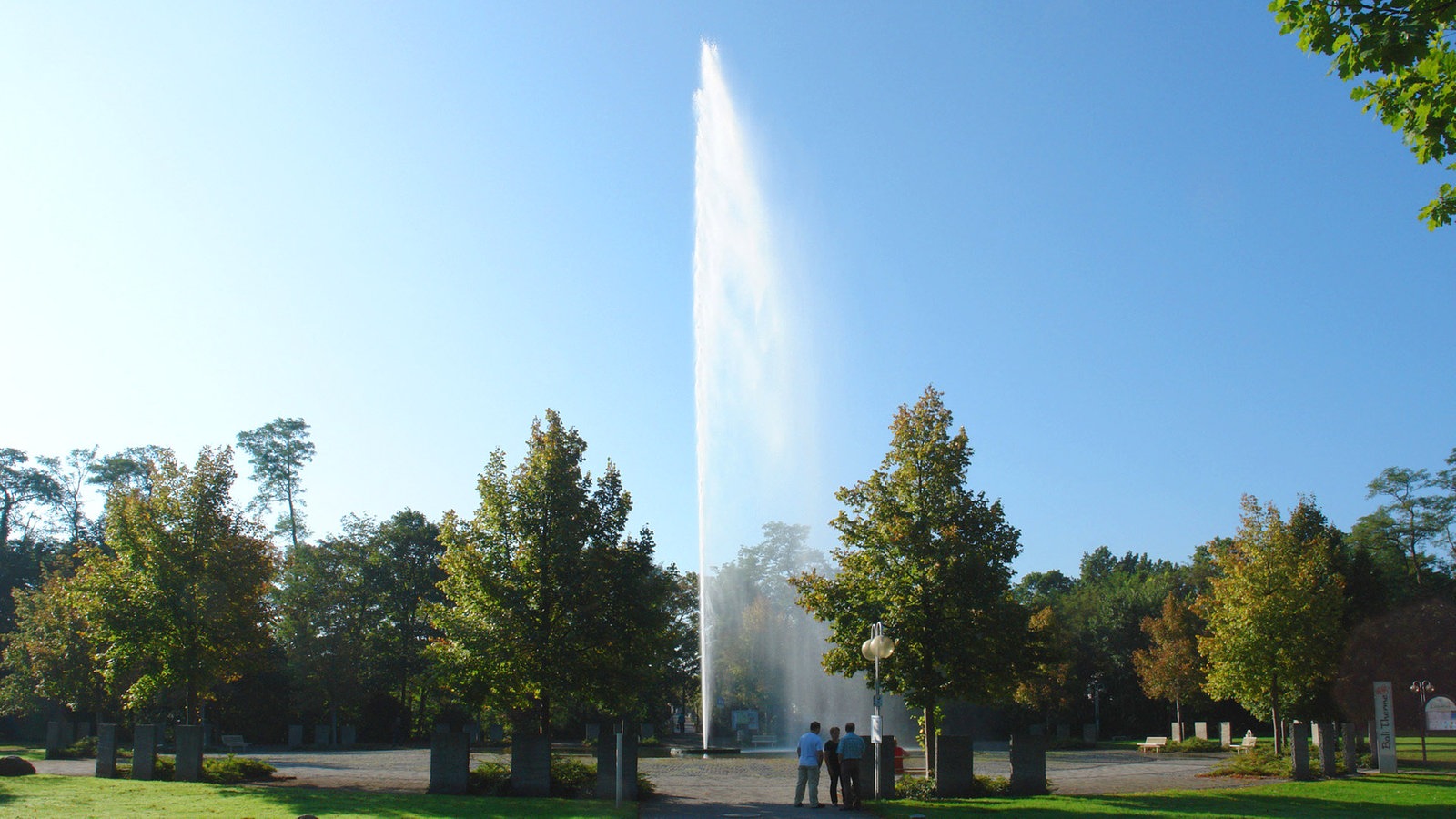 Der Jordansprudel im Kurpark Bad Oeynhausen.