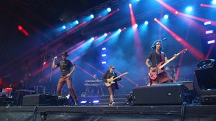 Musiker auf Bühne