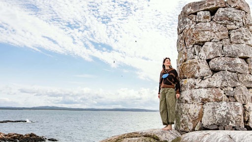 Miriam Wiskemann auf der Insel Marsten in Schweden. 