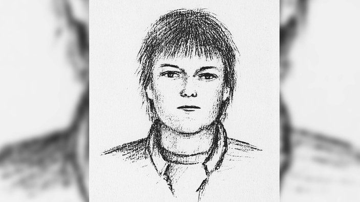 Phantombild des Täters: ein circa 20-25 Jahre alter Mann