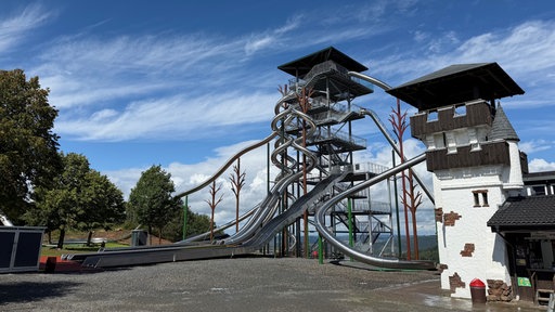 Die neue Attraktion im Panoramapark, „Ramas Rutschenriese“.