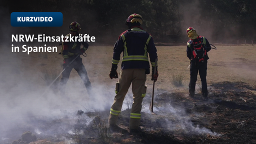 NRW-Einsatzkräfte in Spanien | Video tn