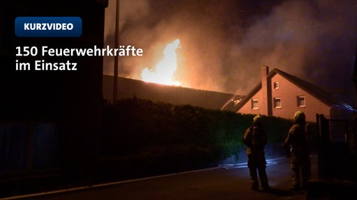 Großbrand direkt neben einem Chemielager in Isselburg | TN