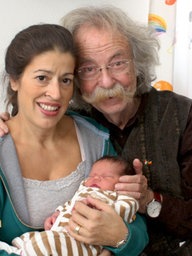 Jean Pütz, Frau Pina und die gemeinsame Tochter Julie Josephine