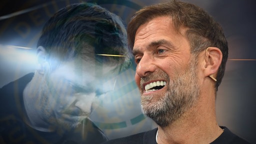 Fotomontage von lächelden Jürgen Klopp 