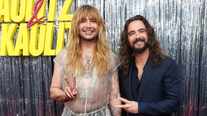 Bill und Tom Kaulitz auf der Premiere der neuen Staffel Kaulitz und Kaulitz