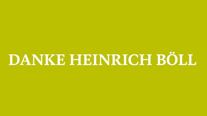 Tafel Danke Heinrich Böll