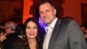 Schauspielerin Iris Berben mit ihrem Partner Heiko Kiesow