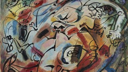André Masson, Wildgruppe, 1962, Öl auf Leinwand, Sammlung Klewan