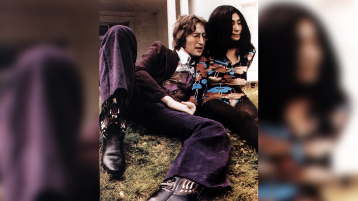 John Lennon und Yoko Ono Ende der 1970er