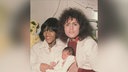 Gloria Jones und Marc Bolan mit Sohnemann Rolan.