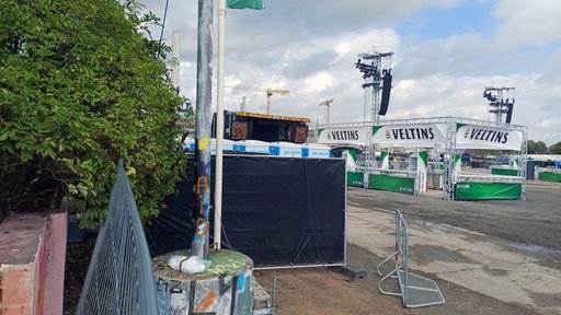 Das Konzertgelände für das Konzert der Toten Hosen.
