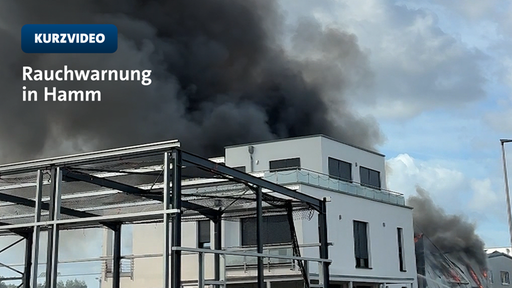 Lagerhalle in Hamm in Brand | Video | TN 