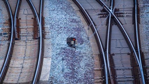Leere Bahngleise