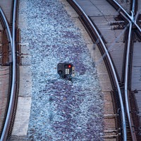 Leere Bahngleise