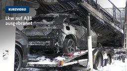 Lkw-Brand auf A31 Richtung Oberhausen | Video | tn