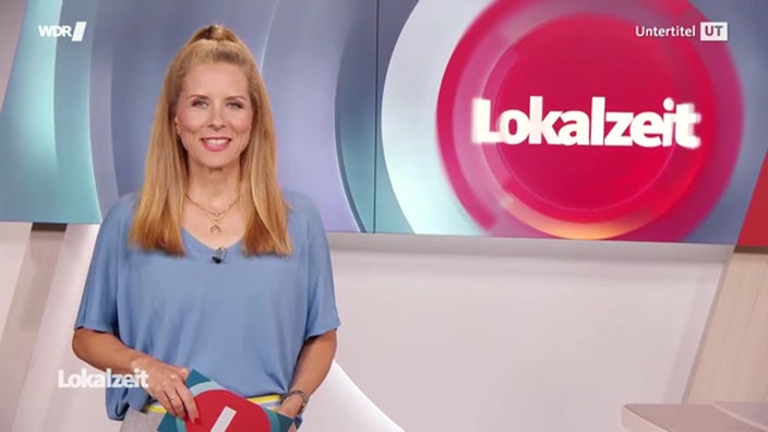 Moderatorin Miriam Lange im Lokalzeit Studio