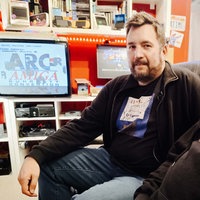 v. l. Jan Stermann und Tino Menzner im Gaming-Keller