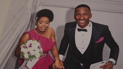 Michèle Leutcha Tchatchou und Archimede Mbazou Kouadjio 
