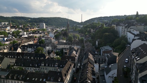 Die Luisenstraße von oben