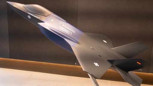 Modell des Kampfflugzeugs F-35