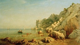 Gemälde: L.R.Ponson, Die Küste von Sormiou.