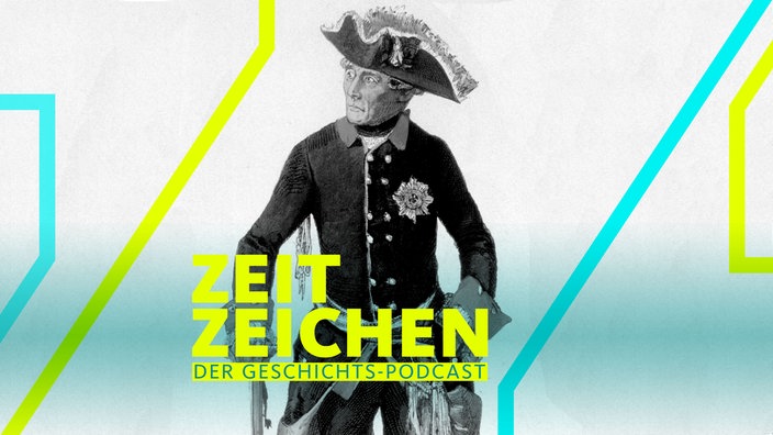 Friedrich der Große, Friedrich II. (der Große, 1712-1786) <König, Preußen> im Rock der Potsdamer Garde, Federlithographie nach Zeichnung von Franz Skarbina (1849-1910) <Maler, Deutschland> um 178