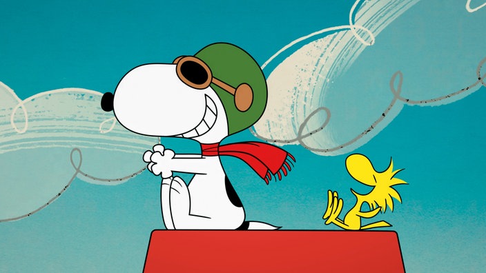 Das Beitragsbild WDR3 Kulturfeature „Steck nie den Kopf in eine Hundehütte!“ zeigt einen Bildausschnitt aus der Apple Serie "The Snoopy Show".