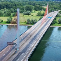 Die gesperrte Bonner Nordbrücke