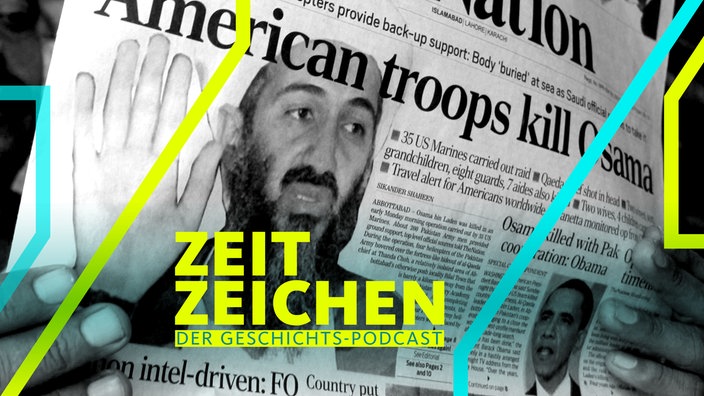 Man reads a copy of English-language Pakistani newspaper 'The Nation' carrying front-page news of the death of Al-Qaeda leader Osama Bin Laden