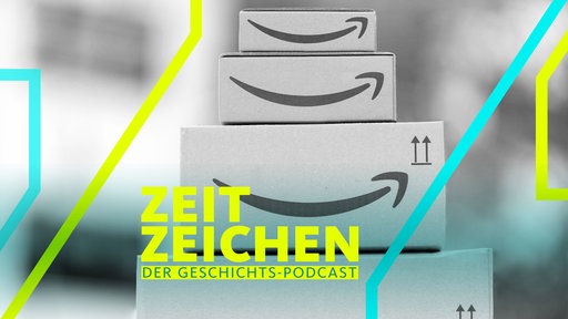 Ein Stapel Amazon-Pakete