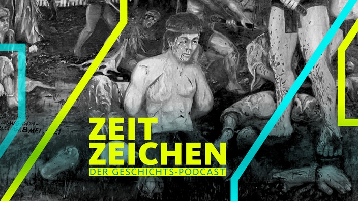 Gefesselte und verwundete Einheimische der indonesischen Banda-Inseln während des niederländischen Genozids von 1621 (Gemälde) 