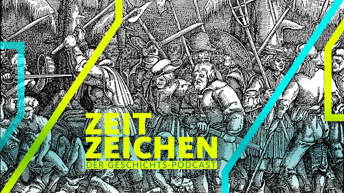 Kämpfende Bauern im Bauernkrieg (Darstellung aus dem 19. Jahrhundert)