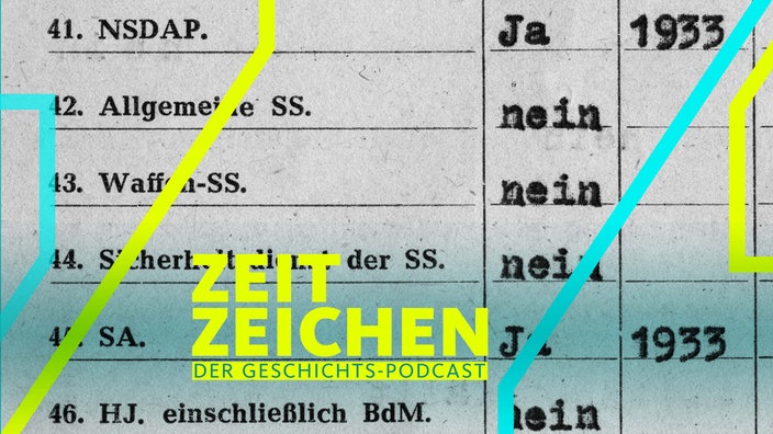 Entnazifizierung: Fragebogen der britischen Militaerregierung, Detail aus dem 12seitigen Fragebogen