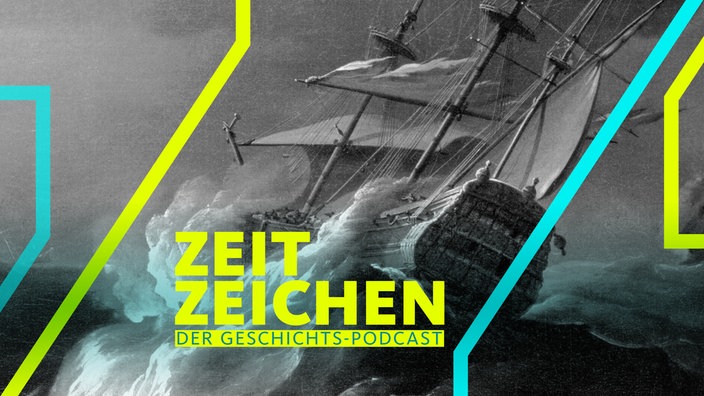Die HMS Wager in Seenot (Buchcover von "The Wager: A Tale of Shipwreck, Mutiny and Murder" by David Grann)