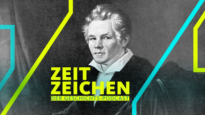 Ein Gemälde zeigt den deutschen Baumeister Karl Friedrich Schinkel