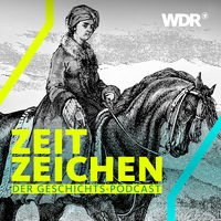 Die britische Abenteurerin Lady Hester Stanhope auf einem Pferd, Reproduktion eines Holzschnitts
