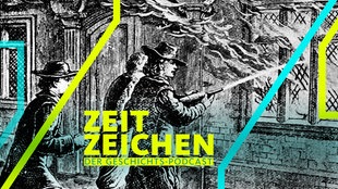 Darstellung löschender Feuerwehrmänner