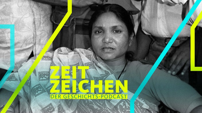 Phoolan Devi zieht für die sozialistische Samajwadi Party in das Unterhaus in Neu Delhi ein. Aufnahme von April 1996
