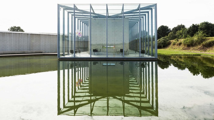 Kunstmuseum und Stiftung Langen Foundation, Architekt Tadao Ando, bei Neuss, Nordrhein-Westfalen, Deutschland, Europa