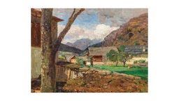 "Aus dem Ötztal" von Tina Blau 1901, Öl auf Holz, 23,8 × 33,1 cm, Privatsammlung, Österreich