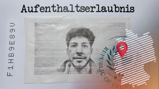 Ein Passfoto mit der Überschrift "Aufenthaltserlaubnis" aus dem Escape-Room "UNbekanntes UNbehagen".