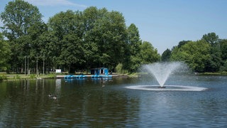 Der See im Fredenbaumpark in Dortmund