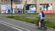 Wahlplakate zur Kommunalwahl am 14. September 2025 in Mülheim, Nordrhein-Westfalen.