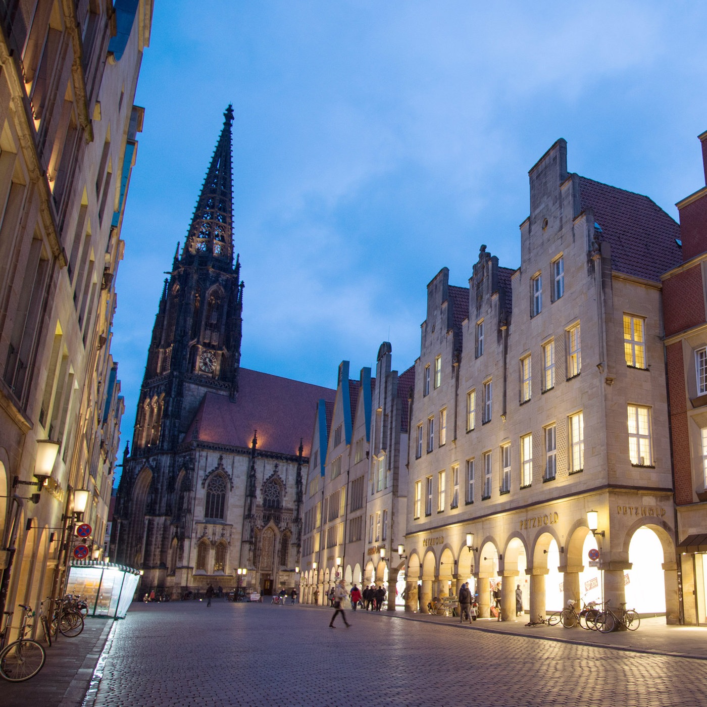 Münsters Prinzipalmarkt von oben